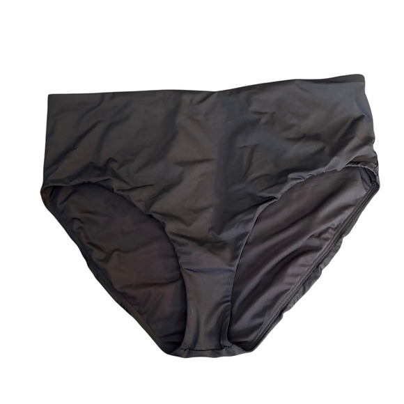 Lands' End Other - Lands' End Women's Bikini Bottoms Size 12 Black High Waist Swimwear New‎ No Tags